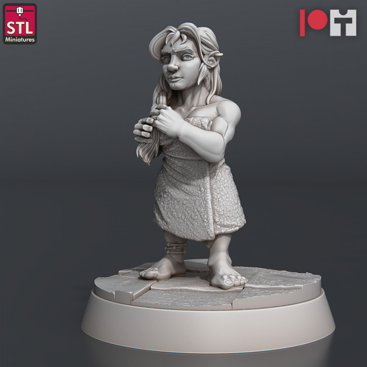 3D Printable Bath House Client C by STL Miniatures