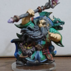 Picture of print of Abraham The Overlord [PRE-SUPPORTED] Sorcerer Wizard Dwarf