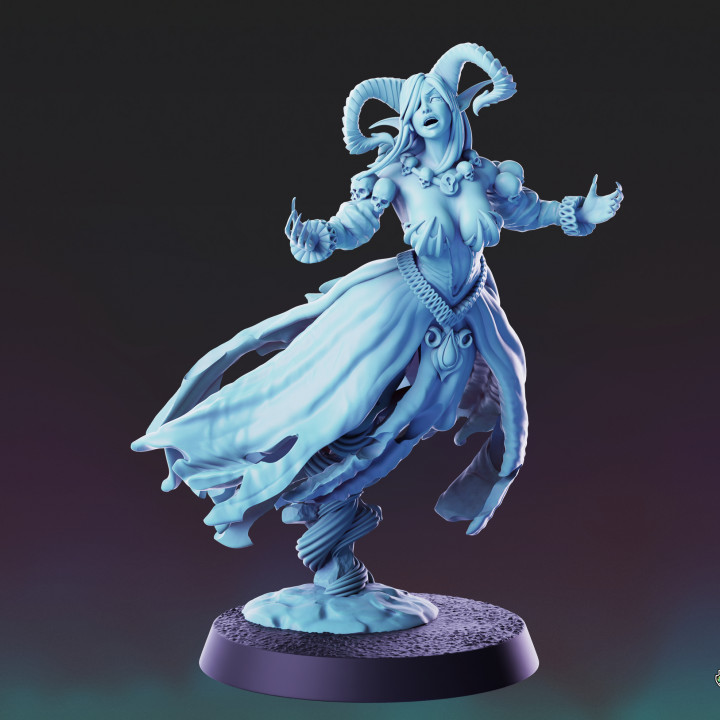 3d Printable Cursed Elf Banshee Pose 1 Pinups By Psminiatures