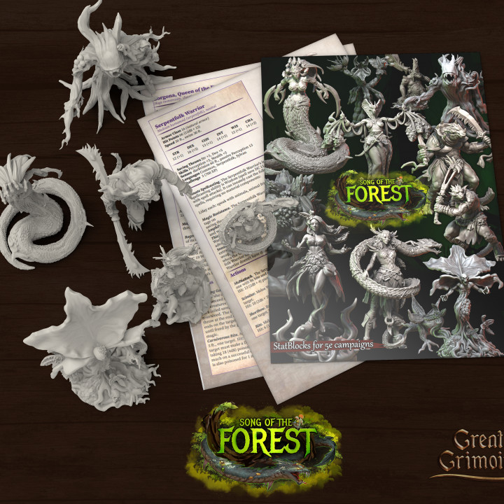 Song of the Forest - 5e Stat Blocks