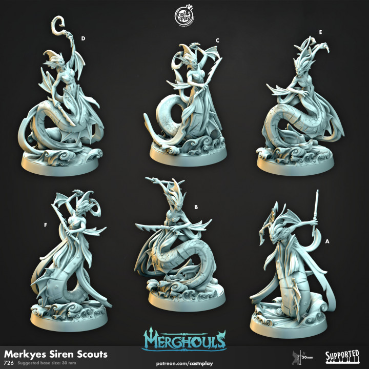 Merkyes Siren Scouts (Pre-Supported) image