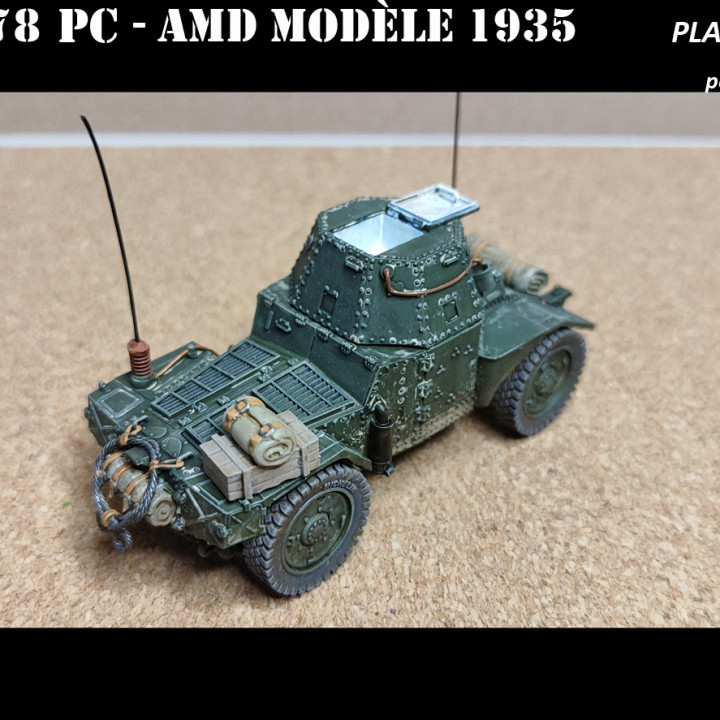 Panhard 178 PC - PLATOON LEADER version, 3 different variations in this pack image