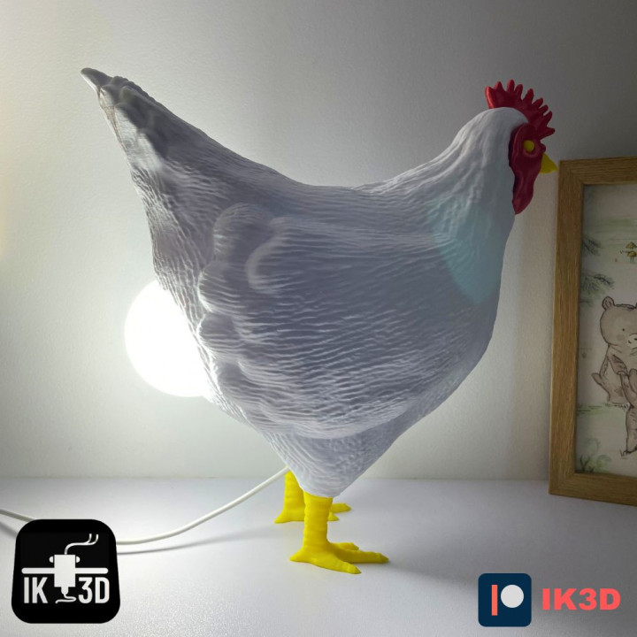 FUNNY CHICKEN EGG LAMP / FIGURINE MULTIPARTS image
