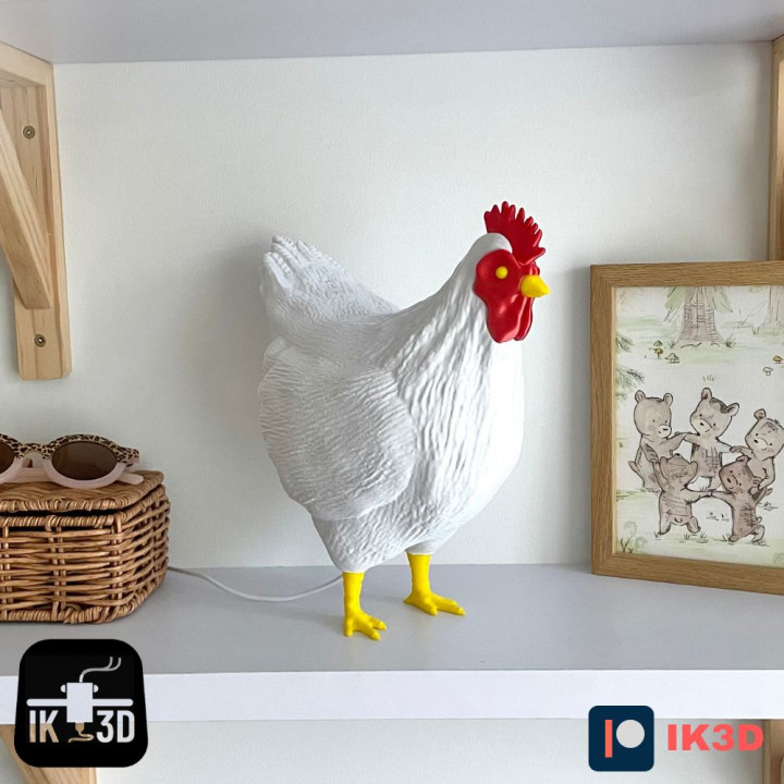 FUNNY CHICKEN EGG LAMP / FIGURINE MULTIPARTS image