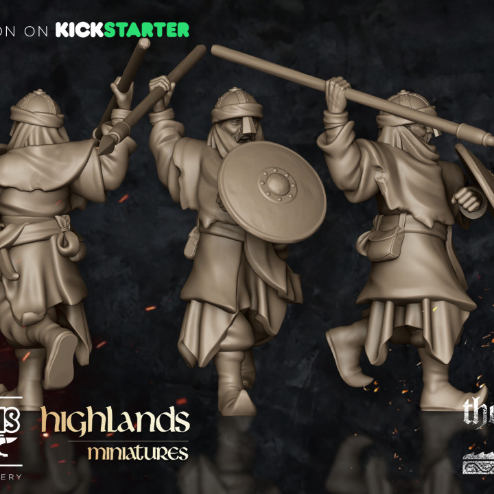 Arabian warrior on foot by Highlands Miniatures for The Cid KS Campaign image