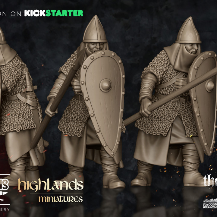 Normand warrior by Highlands Miniatures for The Cid KS campaign image