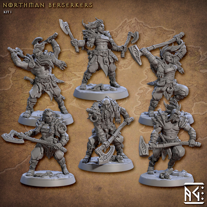 3d Printable Skutagaard Northmen Saga Ii (complete Set - 53) By Artisan 