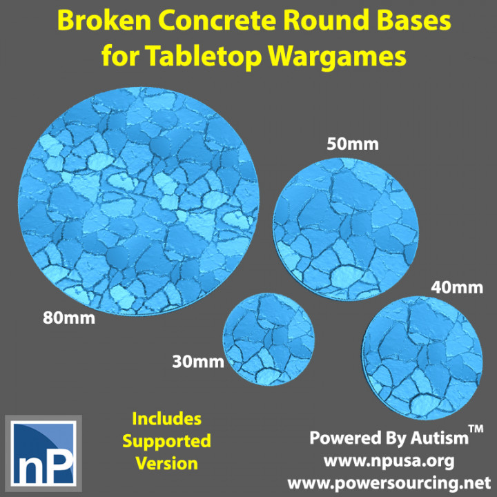 Bases for Wargames - Broken Concrete image