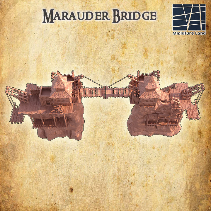 Marauder Bridge - Tabletop Terrain - 28 MM image