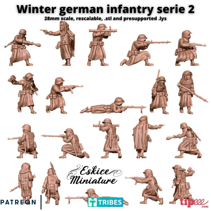 Winter german squad 2 - 28mm image