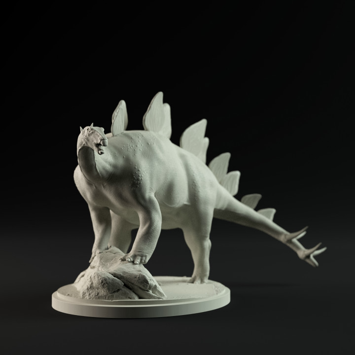 Stegosaurus looking 1-35 scale pre-supported dinosaur