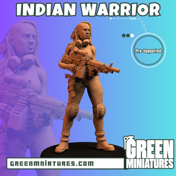 Indian Warrior- Cyberpunk image