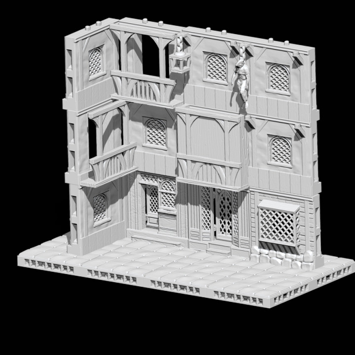 Modular Town Blocks of Grieveborough - Basic Set (for FDM printers) image