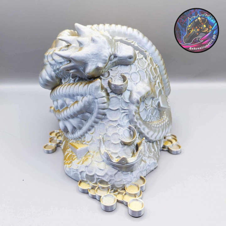 3D Printable Dragon Piggy Bank by Kirsten M