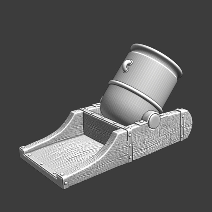 Medieval large mortar - model image