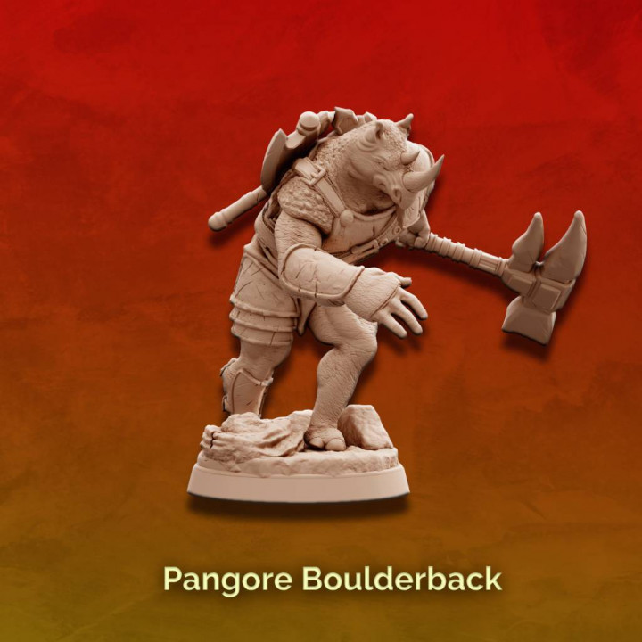 Pangore Boulderback - Rhino Folk - Fighter