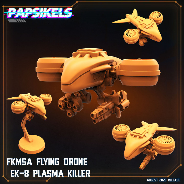 FKMSA FLYING DRONE EK-8 PLASMA KILLER
