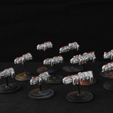 Picture of print of SCI-FI Ships Fleet Pack - Ulias Confederacy - Presupported