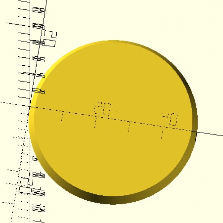 Bases for Warhammer40k made with Openscad