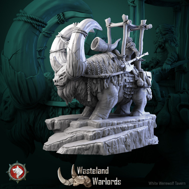 'WasteLand Warlords' August Release 34 STL's miniatures pre-supported image