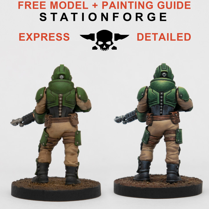 Vaskar Infantry Mini Painting Guide + Model image