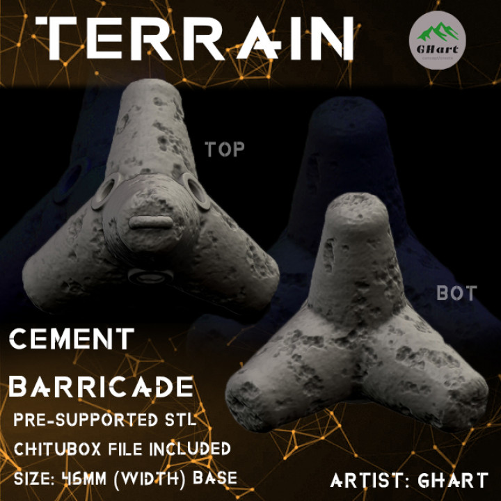 Terrain -- Cement Barricade image