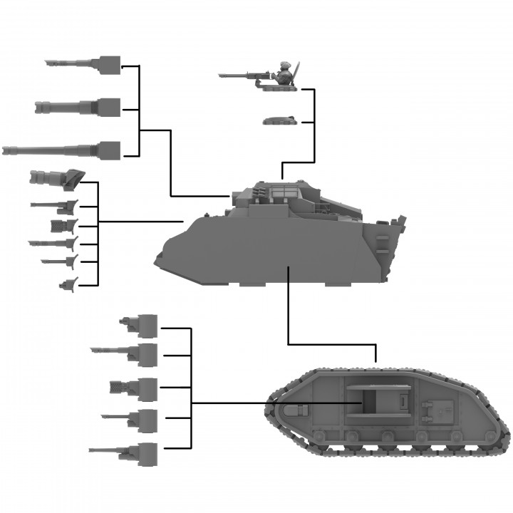 Heraclius Cavalry Tank - Presupported image