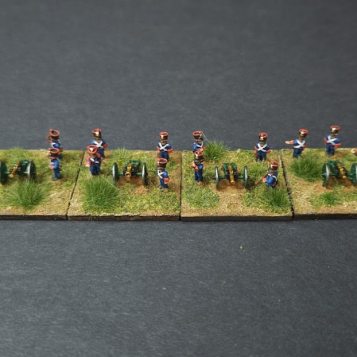 6-15mm French Foot & Horse Artillery Crew (Line) in Bardin Uniforms (1813-15) NAP-FR-20 image