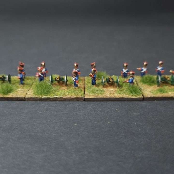 6-15mm French Foot & Horse Artillery Crew (Line) in Bardin Uniforms (1813-15) NAP-FR-20 image