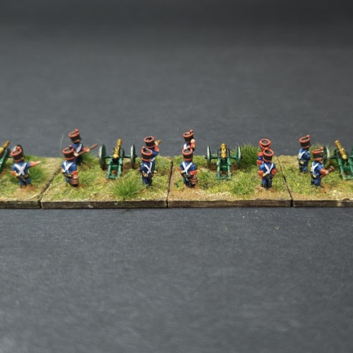 6-15mm French Foot & Horse Artillery Crew (Line) in Bardin Uniforms (1813-15) NAP-FR-20 image