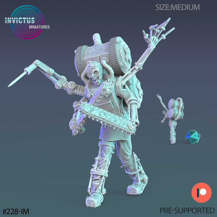 3D Printable Cyborg Medic Set / Skeleton Soldier / Exoskelet Officer ...