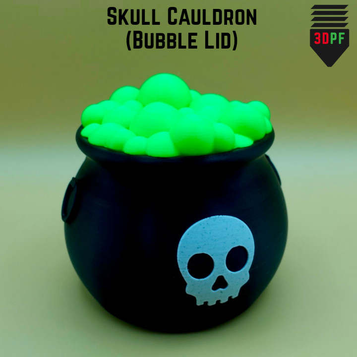 Skull Cauldron (Bubbles Lid) image