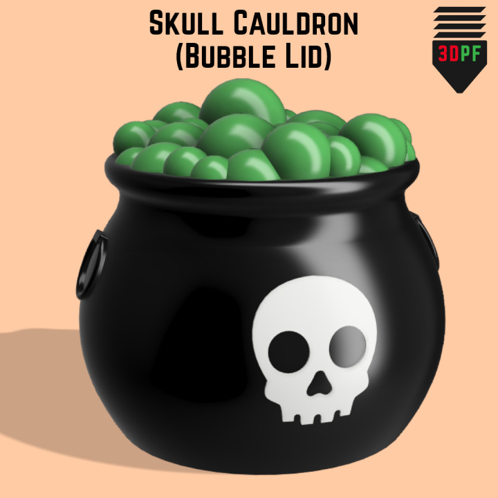 Skull Cauldron (Bubbles Lid) image