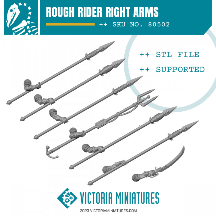 Rough Rider Right Arms with lances image