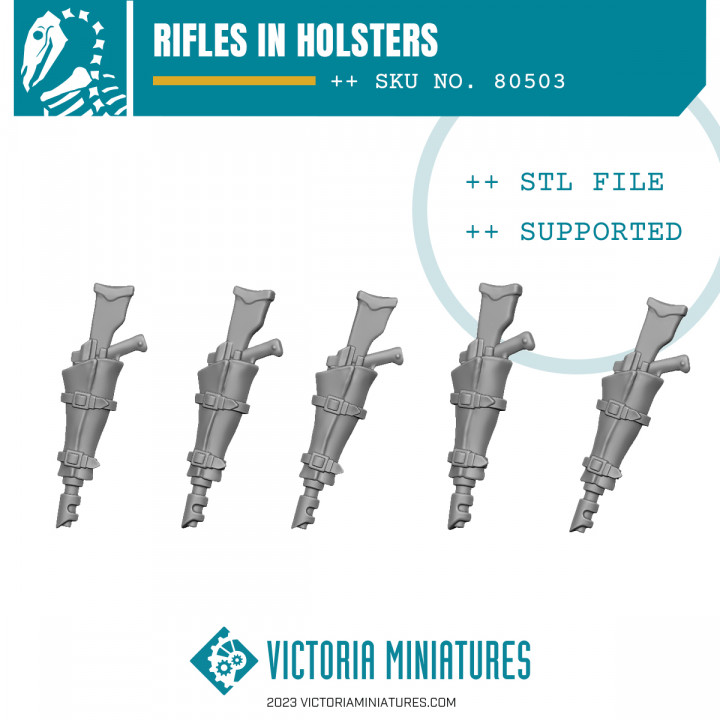 Rough Rider Laser Rifles in Holsters