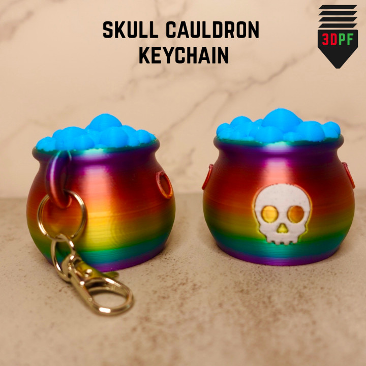 Skull Cauldron Keychain image
