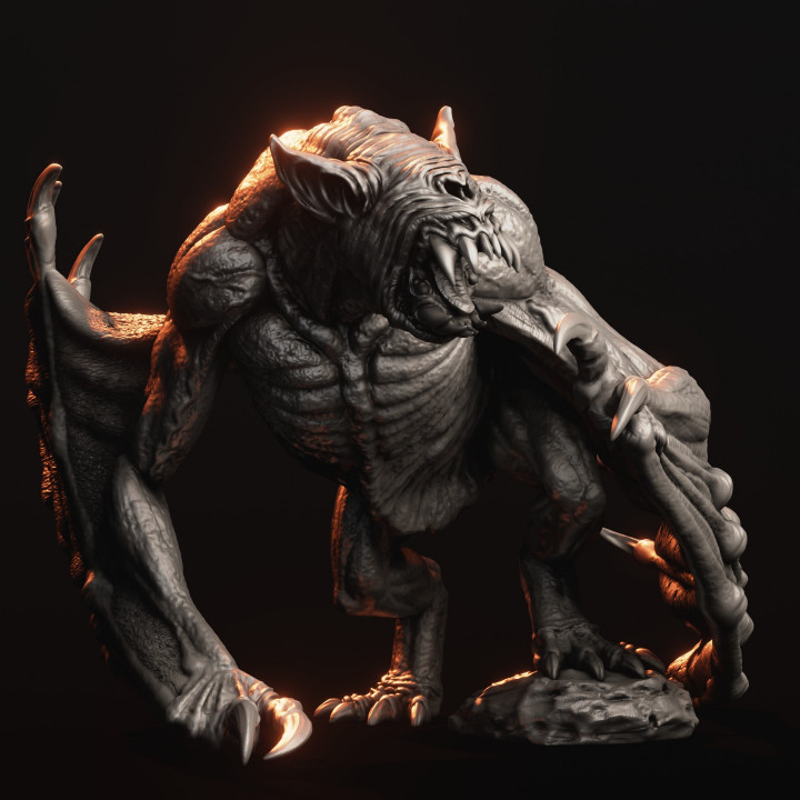 3D Printable Ghoul King with Night Terror by SabertoothCollectibles