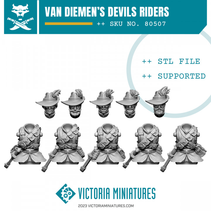 Van Diemens World Devils Riders x5 image