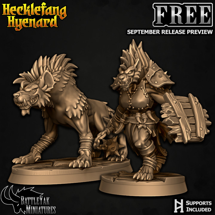 Hecklefang Hyenard Free Files - September Release Preview image