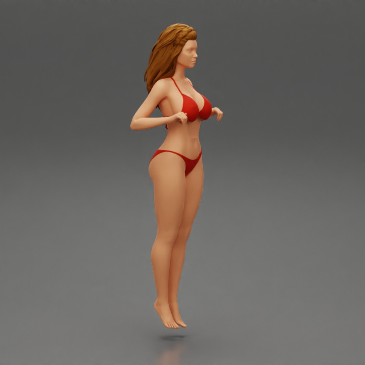 Bikini clad drink markers to attach to the side of your glass image