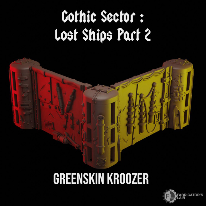 Gothic Sector : Lost Ships Part 2 - Greenskin Kroozer sample image