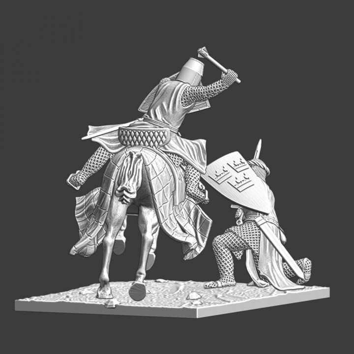 Medieval diorama - Crusader vs Crusader image