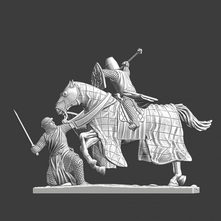 Medieval diorama - Crusader vs Crusader image