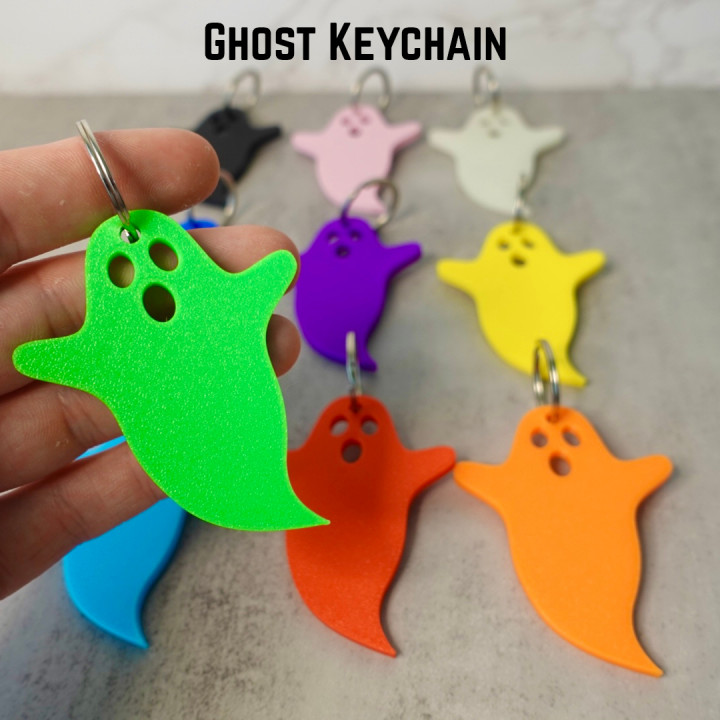 3D Printable Ghost Keychain (MysticMesh3D) by MysticMesh3D