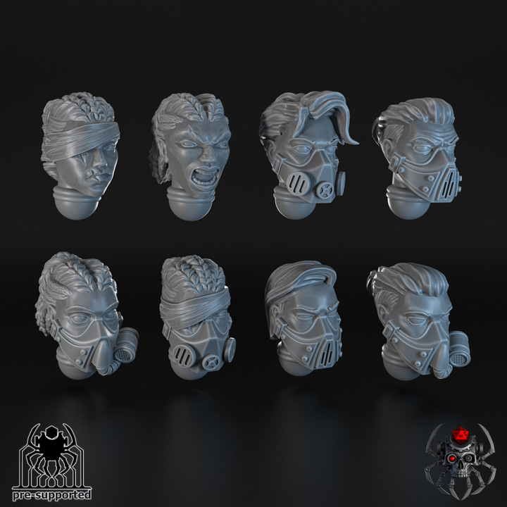 Widows of Retribution Head Bits Set #2 (x8 units) image