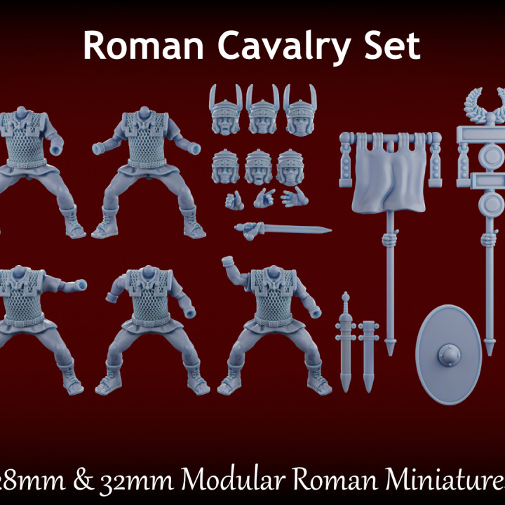 Men of Rome: Roman Cavalry 28-32mm Modular Miniatures image