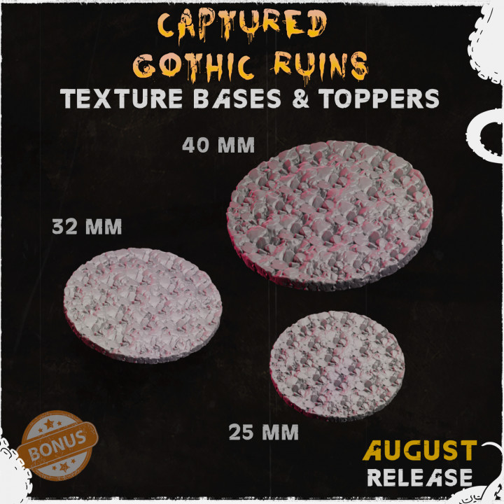 Captured Gothic Ruins - Bases & Toppers (Small Set)