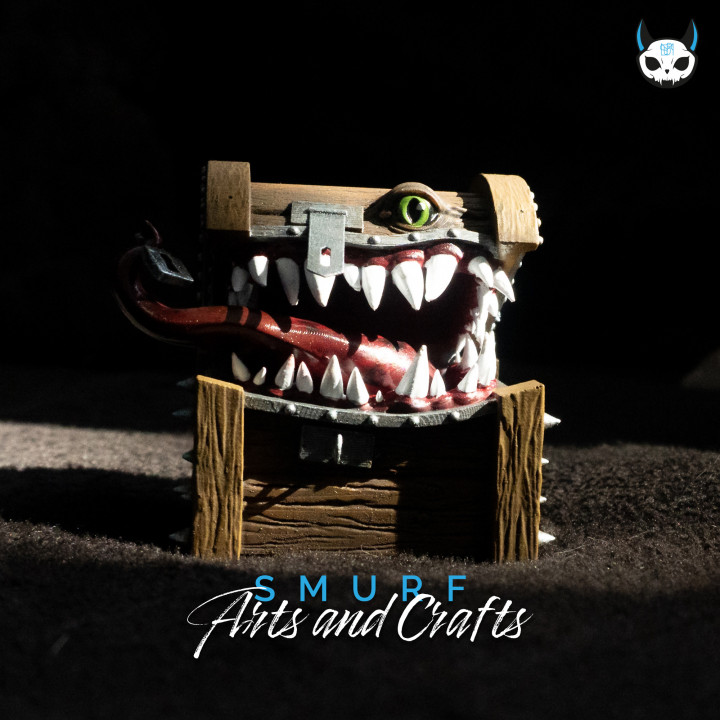 Mimic Treasure Chest - Dark Fantasy 3D Miniature image