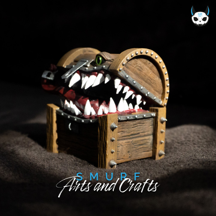 Mimic Treasure Chest - Dark Fantasy 3D Miniature image