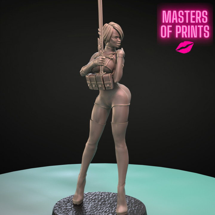 DANGEROUS GIRL - MOLLY- SFW AND NSFW - EROTIC MINIATURE 75 MM SCALE image
